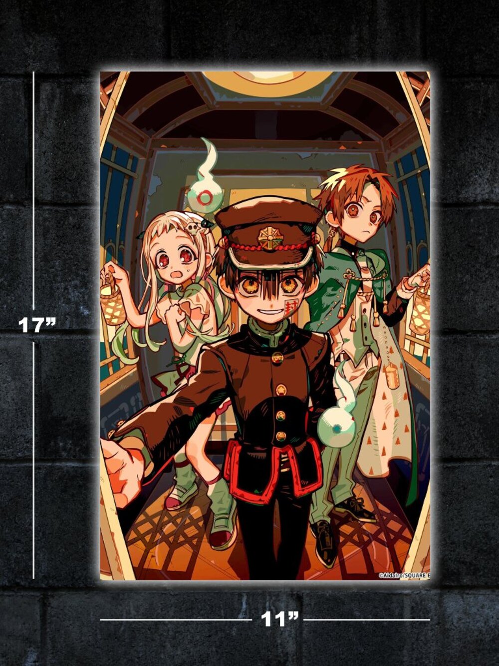 Toilet-Bound Hanako-Kun anime show poster - 11x17 wall art print merch manga